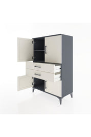Hyperion Dolap 2 Raflı 2 Çekmeceli 4 Kapaklı 88x44x134 - S51M092V4B