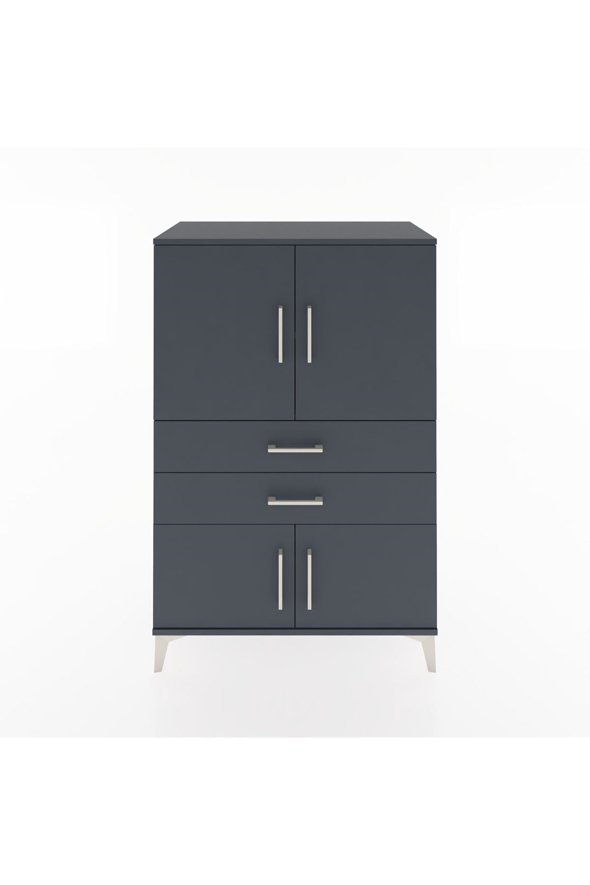 Hyperion Dolap 2 Raflı 2 Çekmeceli 4 Kapaklı 88x44x134 - S51M092V5B