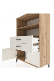 Hyperion Dolap 2 Raflı 2 Çekmeceli 2 Kapaklı 88x44x134 - S51M093V7B