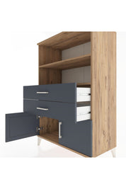 Hyperion Dolap 2 Raflı 2 Çekmeceli 2 Kapaklı 88x44x134 - S51M093V8B