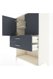 Hyperion Dolap 2 Raflı 2 Çekmeceli 2 Kapaklı 88x44x134 - S51M094V2B