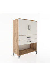 Hyperion Dolap 2 Raflı 2 Çekmeceli 2 Kapaklı 88x44x134 - S51M094V7B