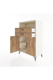 Hyperion Dolap 2 Raflı 2 Çekmeceli 2 Kapaklı 88x44x134 - S51M095V3B