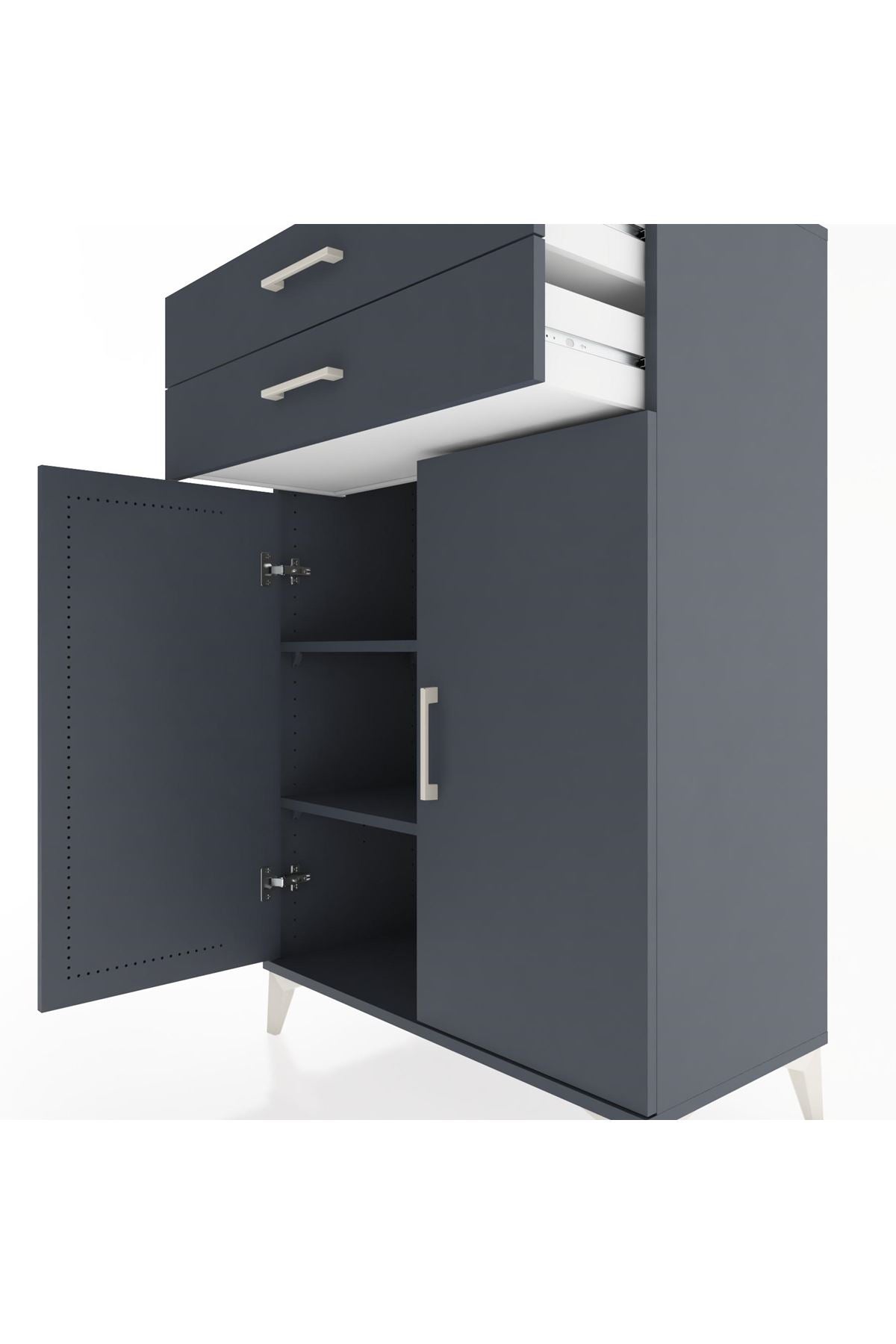 Hyperion Dolap 2 Raflı 2 Çekmeceli 2 Kapaklı 88x44x134 - S51M096V5B
