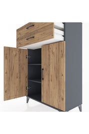 Hyperion Dolap 2 Raflı 2 Çekmeceli 2 Kapaklı 88x44x134 - S51M096V6B
