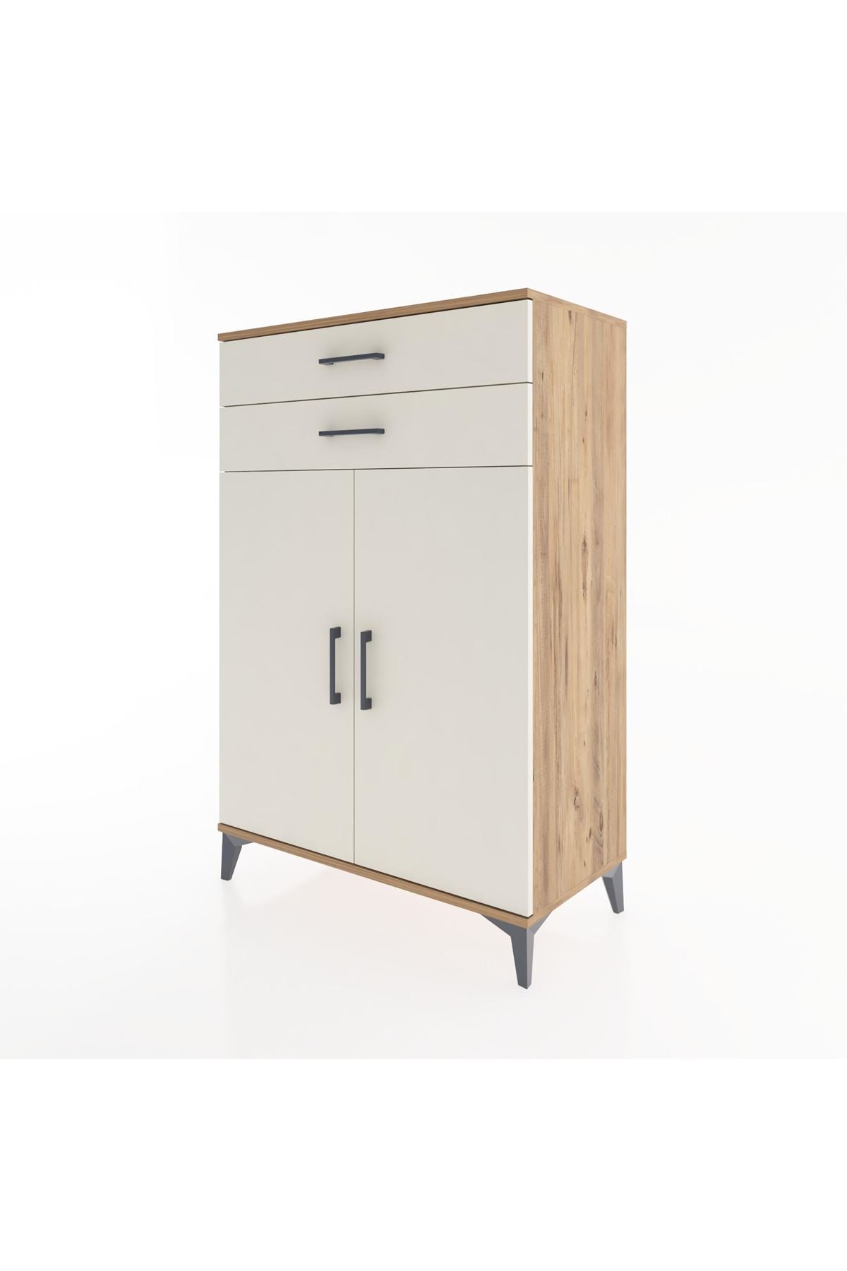 Hyperion Dolap 2 Raflı 2 Çekmeceli 2 Kapaklı 88x44x134 - S51M096V7B
