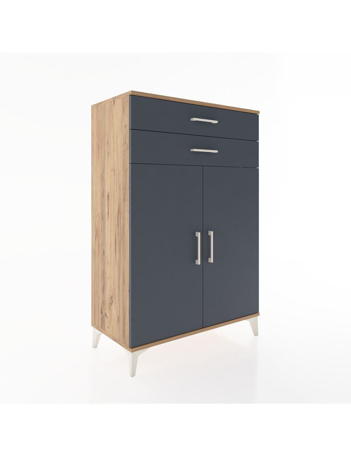 Hyperion Dolap 2 Raflı 2 Çekmeceli 2 Kapaklı 88x44x134 - S51M096V8B