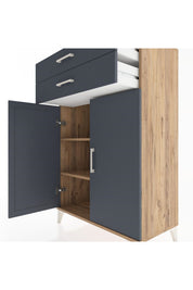 Hyperion Dolap 2 Raflı 2 Çekmeceli 2 Kapaklı 88x44x134 - S51M096V8B