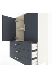 Hyperion Dolap 2 Raflı 3 Çekmeceli 2 Kapaklı 88x44x134 - S51M097V2B