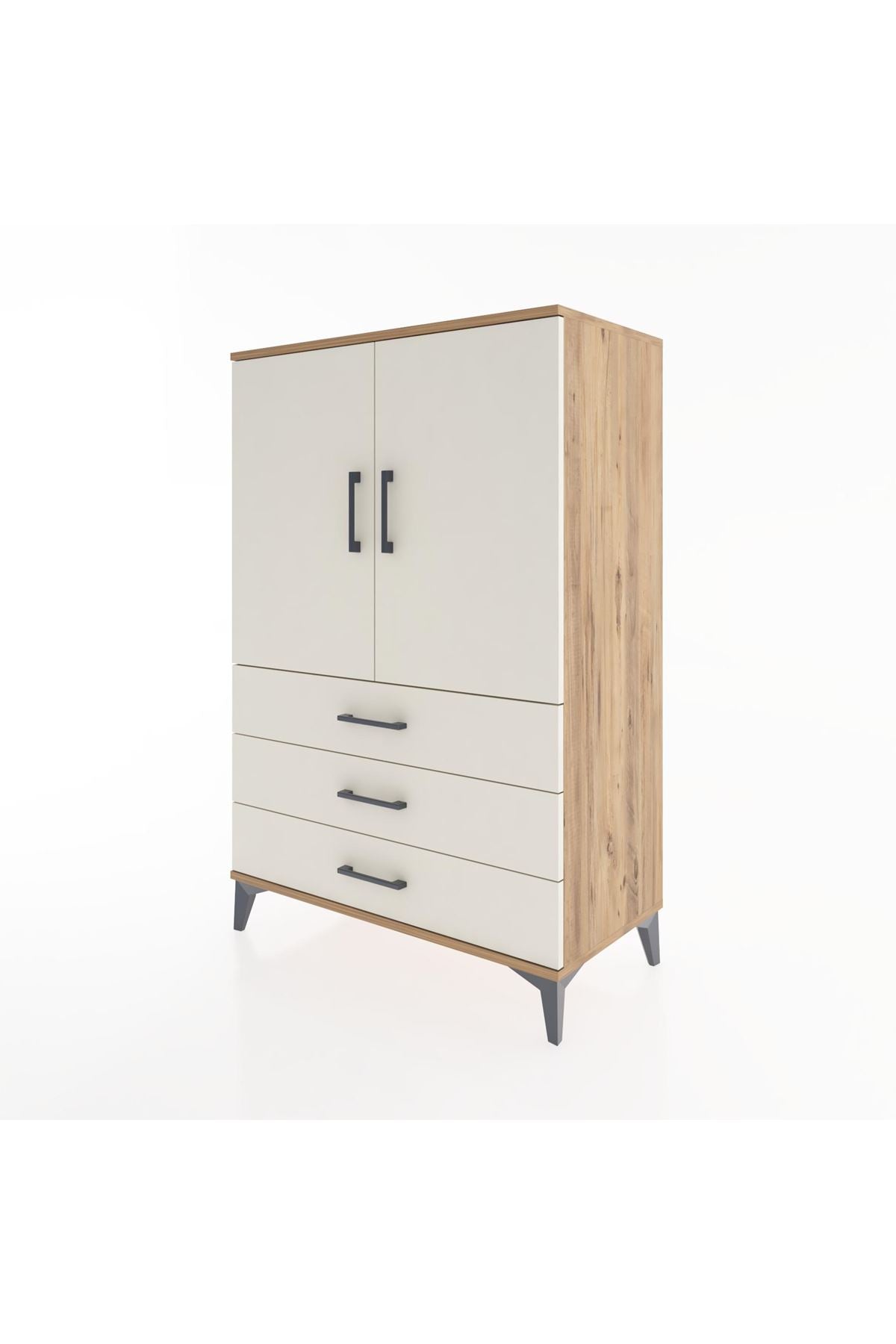 Hyperion Dolap 2 Raflı 3 Çekmeceli 2 Kapaklı 88x44x134 - S51M097V7B