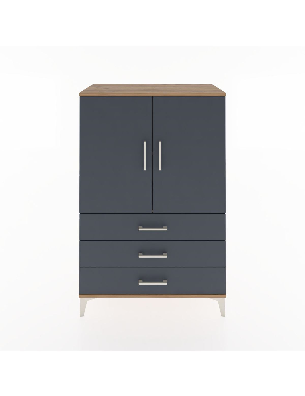 Hyperion Dolap 2 Raflı 3 Çekmeceli 2 Kapaklı 88x44x134 - S51M097V8B