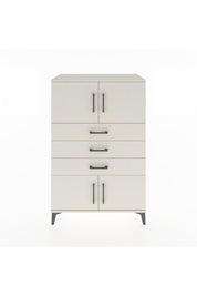 Hyperion Dolap Tek Raflı 3 Çekmeceli 4 Kapaklı 88x44x134 - S51M098V1B