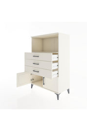 Hyperion Dolap Tek Raflı 3 Çekmeceli 2 Kapaklı 88x44x134 - S51M099V1B