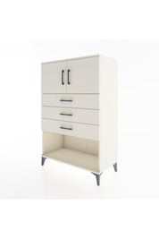 Hyperion Dolap Tek Raflı 3 Çekmeceli 2 Kapaklı 88x44x134 - S51M100V1B