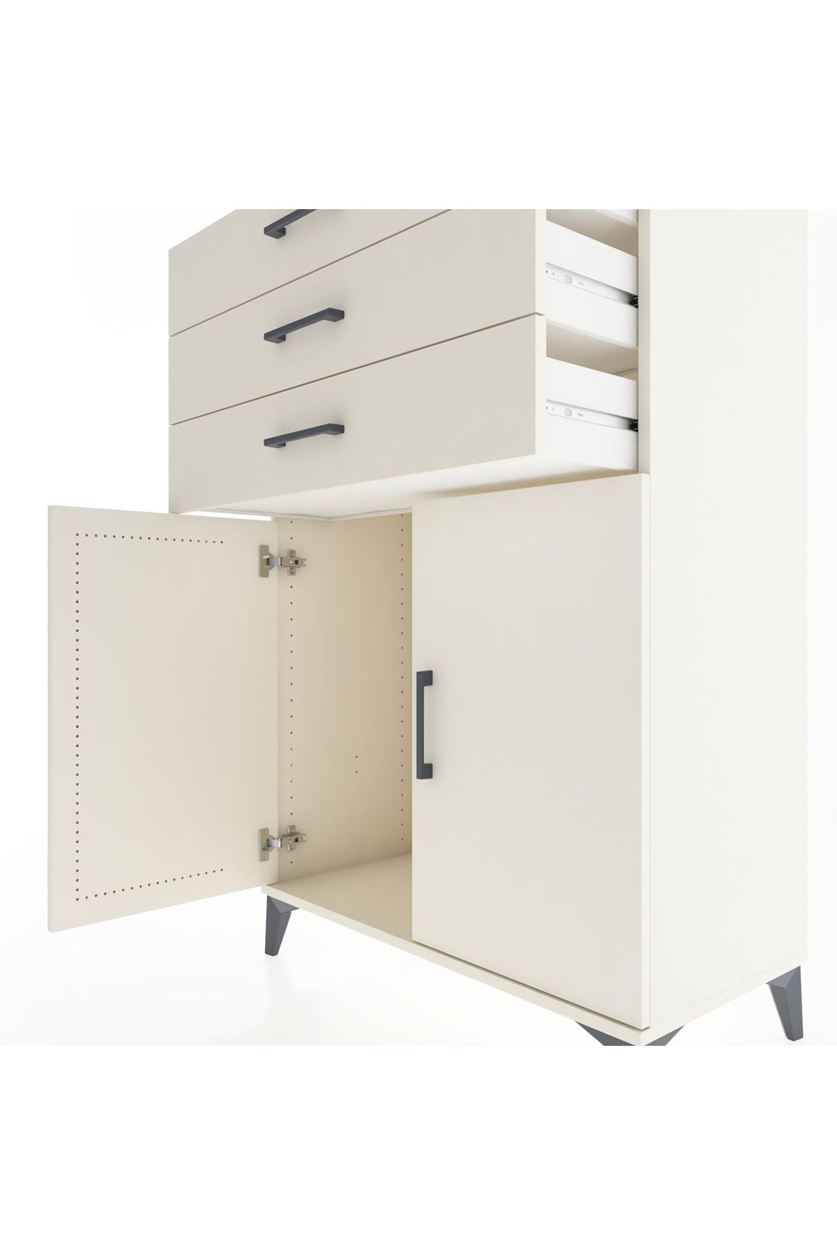 Hyperion Dolap 3 Çekmeceli 2 Kapaklı 88x44x134 - S51M101V1B
