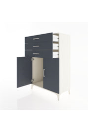 Hyperion Dolap 3 Çekmeceli 2 Kapaklı 88x44x134 - S51M101V2B