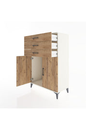 Hyperion Dolap 3 Çekmeceli 2 Kapaklı 88x44x134 - S51M101V3B