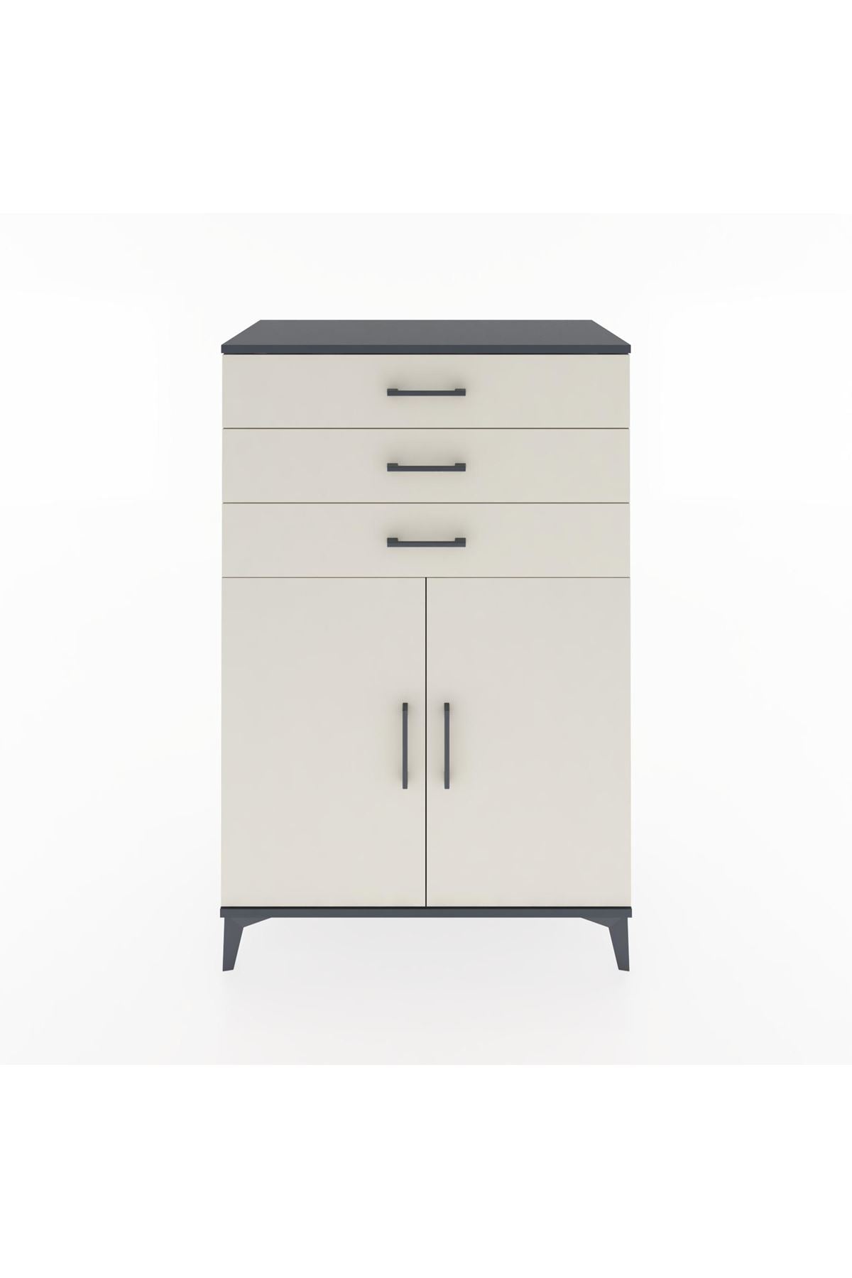 Hyperion Dolap 3 Çekmeceli 2 Kapaklı 88x44x134 - S51M101V4B