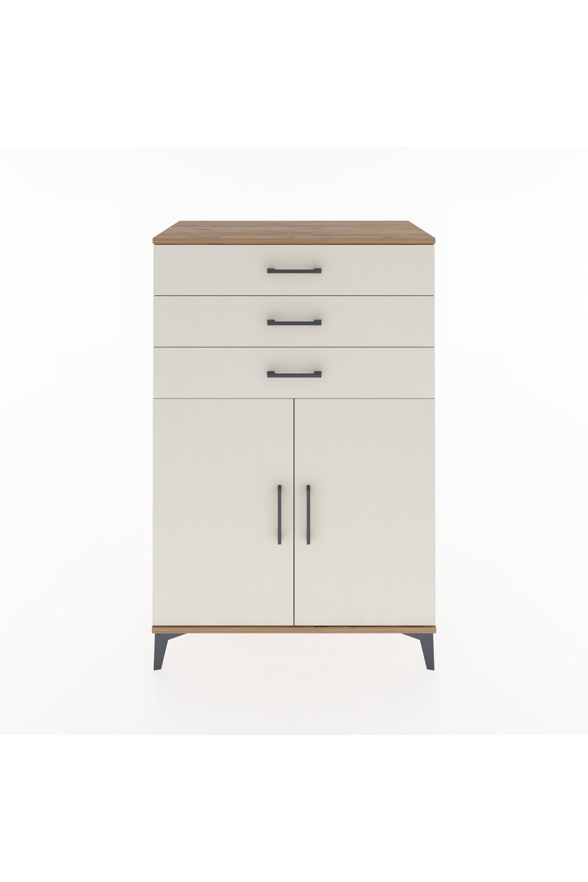 Hyperion Dolap 3 Çekmeceli 2 Kapaklı 88x44x134 - S51M101V7B