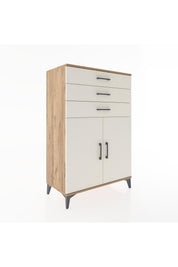 Hyperion Dolap 3 Çekmeceli 2 Kapaklı 88x44x134 - S51M101V7B