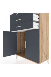 Hyperion Dolap 3 Çekmeceli 2 Kapaklı 88x44x134 - S51M101V8B