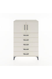 Hyperion Dolap Tek Raflı 5 Çekmeceli 2 Kapaklı 88x44x134 - S51M102V1B