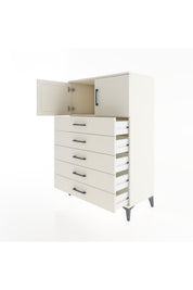 Hyperion Dolap Tek Raflı 5 Çekmeceli 2 Kapaklı 88x44x134 - S51M102V1B