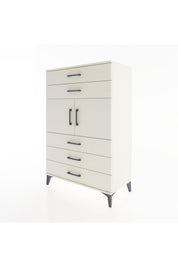 Hyperion Dolap Tek Raflı 5 Çekmeceli 2 Kapaklı 88x44x134 - S51M103V1B