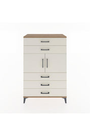 Hyperion Dolap Tek Raflı 5 Çekmeceli 2 Kapaklı 88x44x134 - S51M103V7B