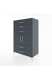 Hyperion Dolap Tek Raflı 5 Çekmeceli 2 Kapaklı 88x44x134 - S51M104V5B
