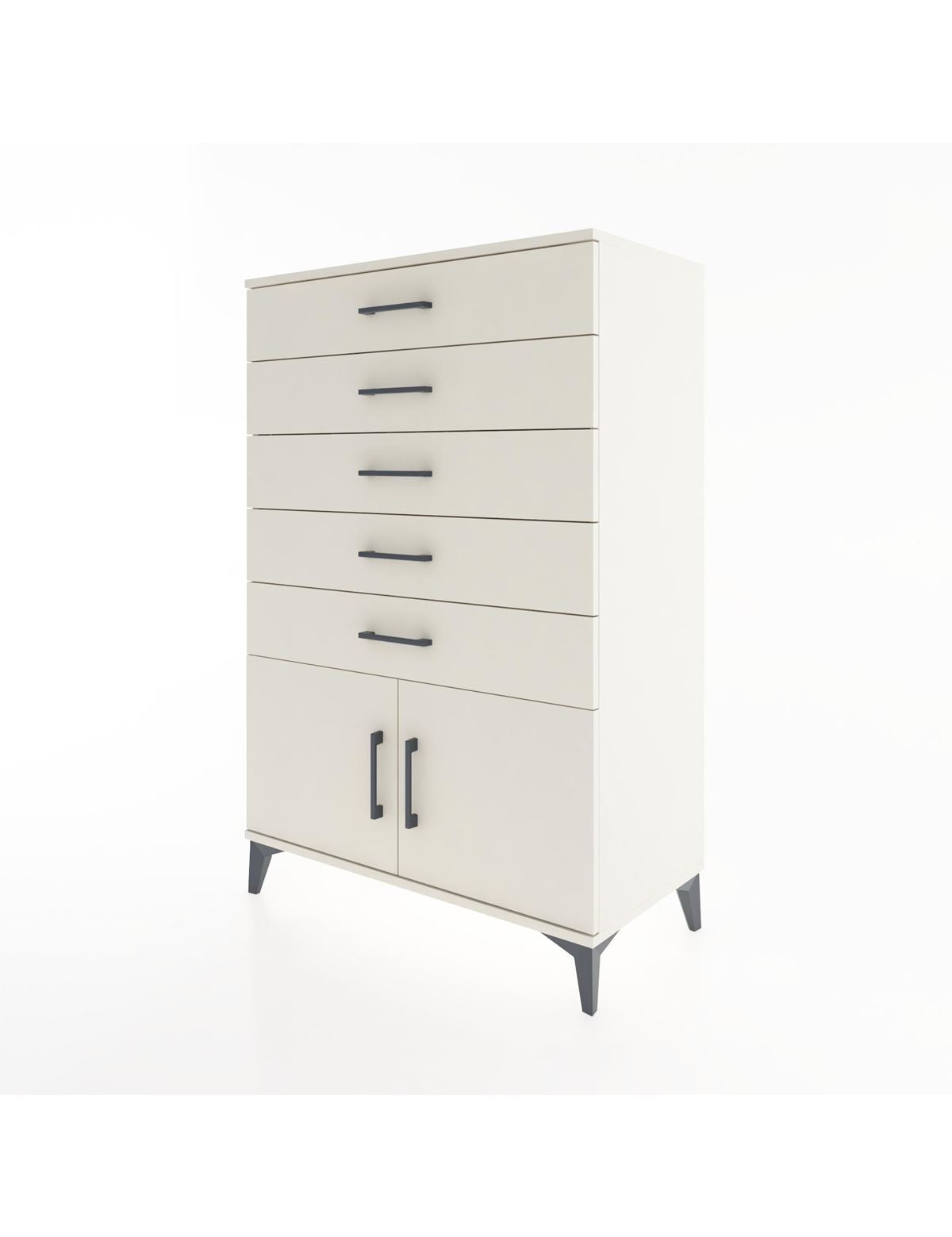 Hyperion Dolap 5 Çekmeceli 2 Kapaklı 88x44x134 - S51M105V1B