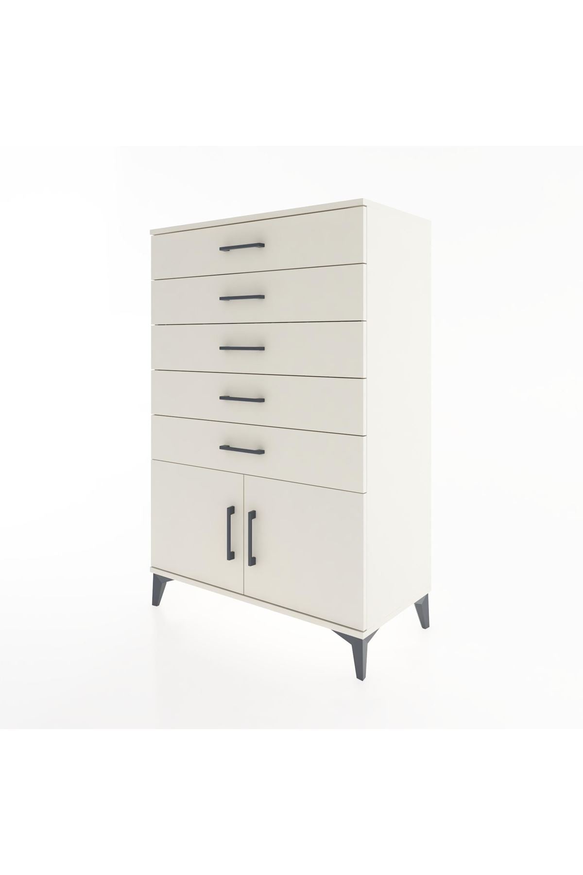 Hyperion Dolap 5 Çekmeceli 2 Kapaklı 88x44x134 - S51M105V1B