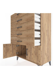 Hyperion Dolap 5 Çekmeceli 2 Kapaklı 88x44x134 - S51M105V9B