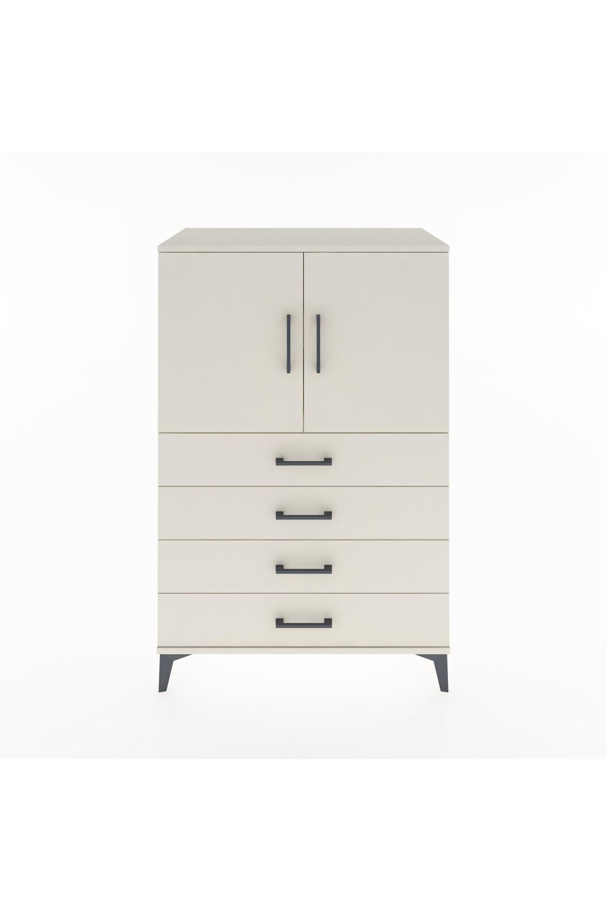Hyperion Dolap 2 Raflı 4 Çekmeceli 2 Kapaklı 88x44x134 - S51M106V1B