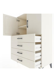 Hyperion Dolap 2 Raflı 4 Çekmeceli 2 Kapaklı 88x44x134 - S51M106V1B