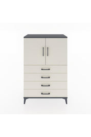 Hyperion Dolap 2 Raflı 4 Çekmeceli 2 Kapaklı 88x44x134 - S51M106V4B