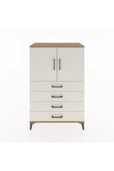 Hyperion Dolap 2 Raflı 4 Çekmeceli 2 Kapaklı 88x44x134