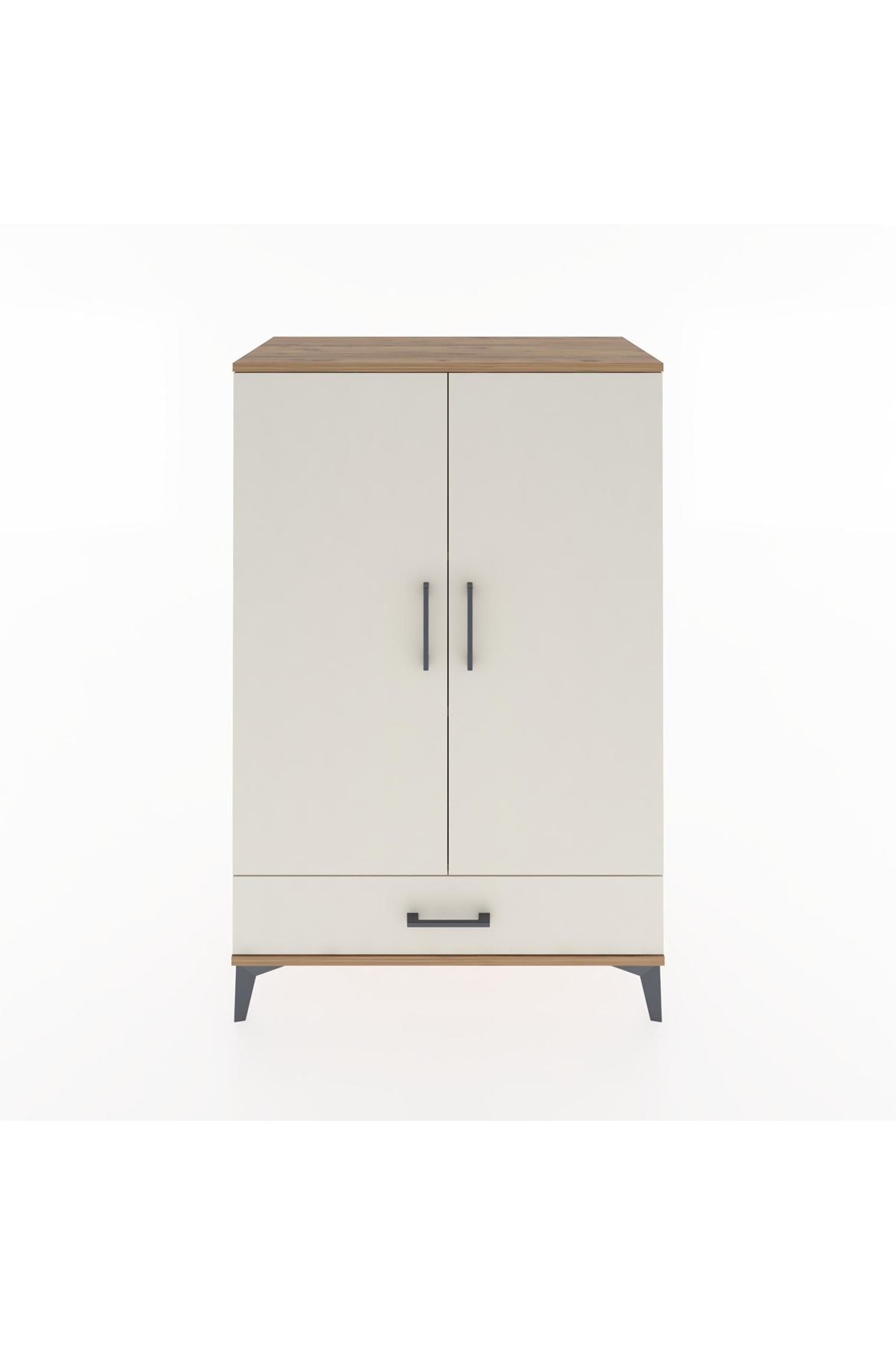 Hyperion Dolap 3 Raflı Tek Çekmeceli 2 Kapaklı 88x44x134 - S51M073V7B