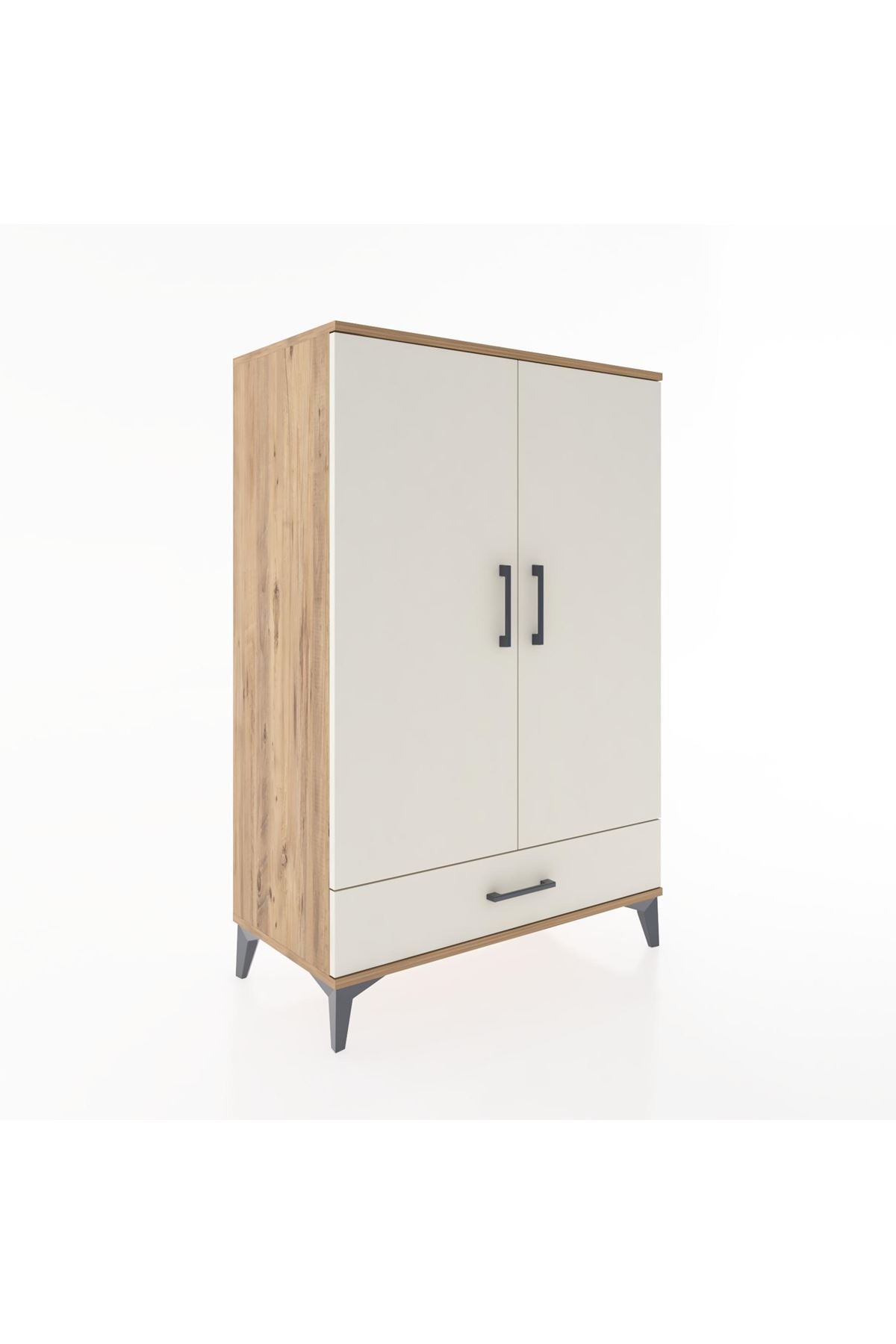 Hyperion Dolap 3 Raflı Tek Çekmeceli 2 Kapaklı 88x44x134 - S51M073V7B