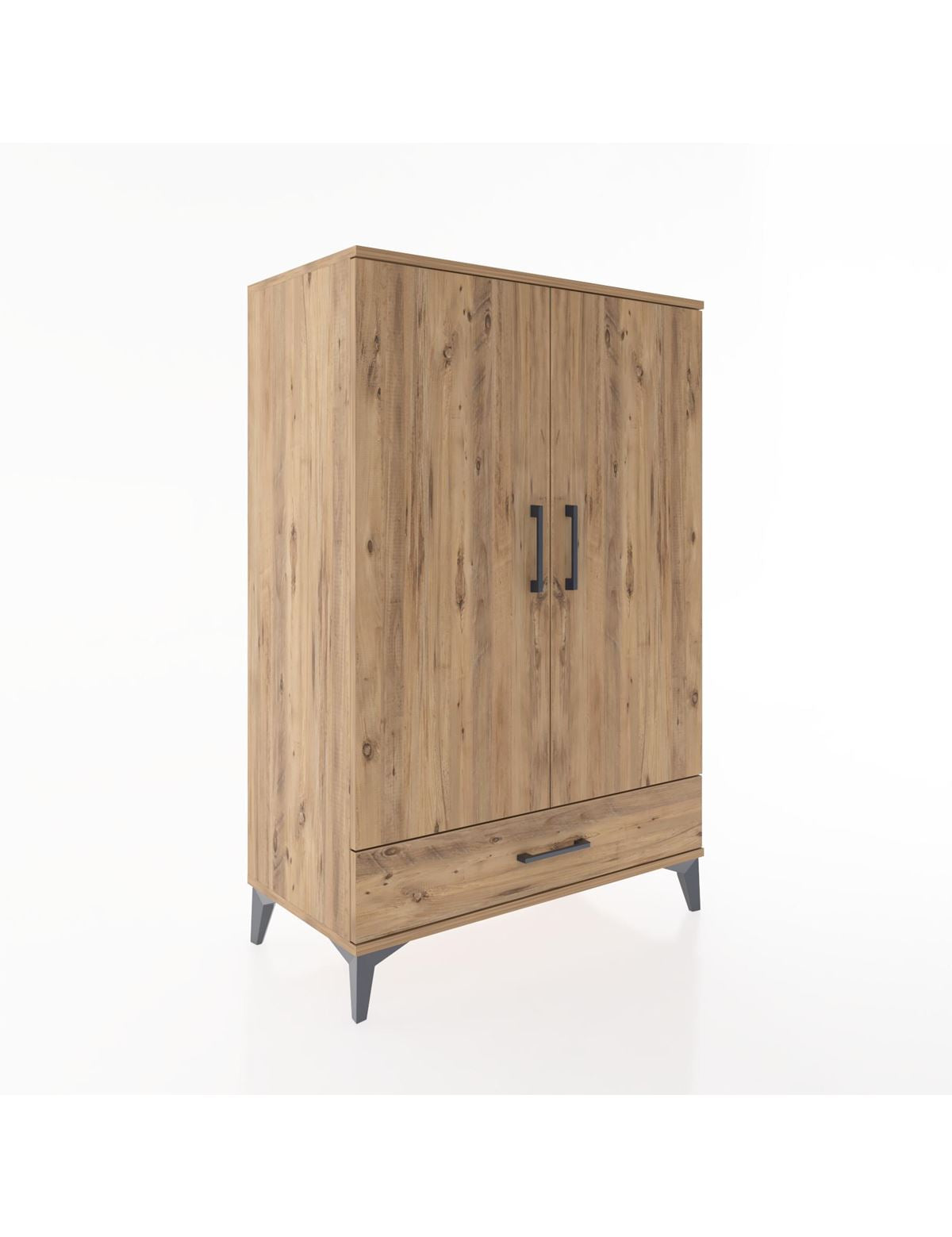 Hyperion Dolap 3 Raflı Tek Çekmeceli 2 Kapaklı 88x44x134 - S51M073V9B