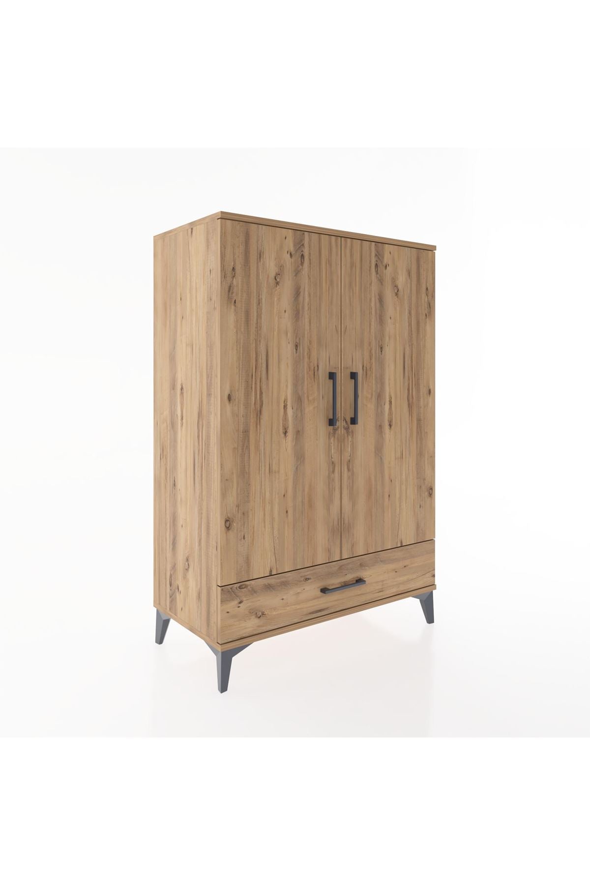 Hyperion Dolap 3 Raflı Tek Çekmeceli 2 Kapaklı 88x44x134 - S51M073V9B
