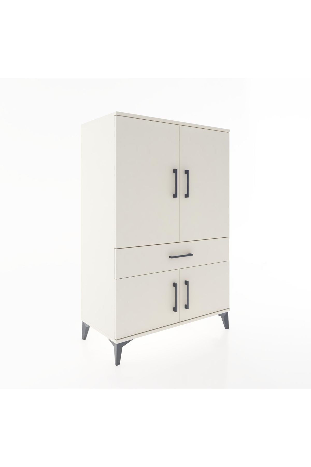 Hyperion Dolap 2 Raflı Tek Çekmeceli 4 Kapaklı 88x44x134 - S51M074V1B