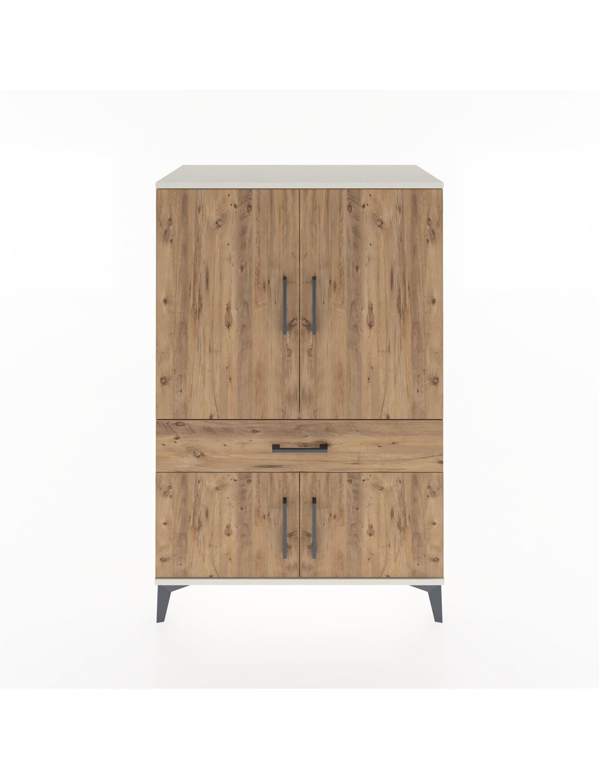 Hyperion Dolap 2 Raflı Tek Çekmeceli 4 Kapaklı 88x44x134 - S51M074V3B
