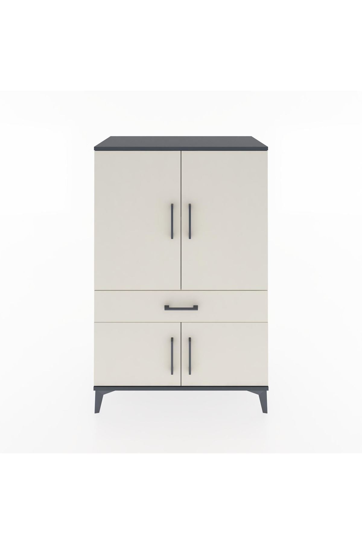 Hyperion Dolap 2 Raflı Tek Çekmeceli 4 Kapaklı 88x44x134 - S51M074V4B