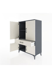 Hyperion Dolap 2 Raflı Tek Çekmeceli 4 Kapaklı 88x44x134 - S51M074V4B