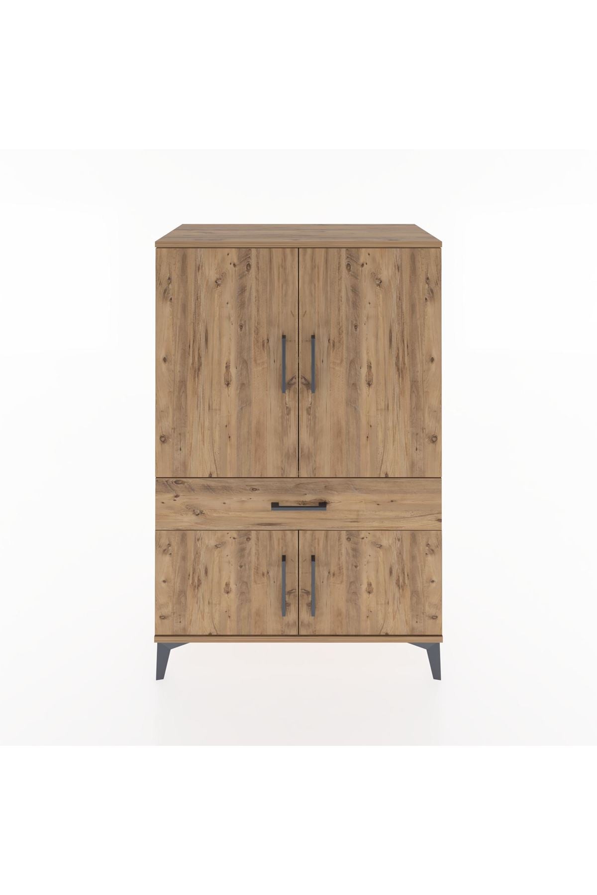 Hyperion Dolap 2 Raflı Tek Çekmeceli 4 Kapaklı 88x44x134 - S51M074V9B