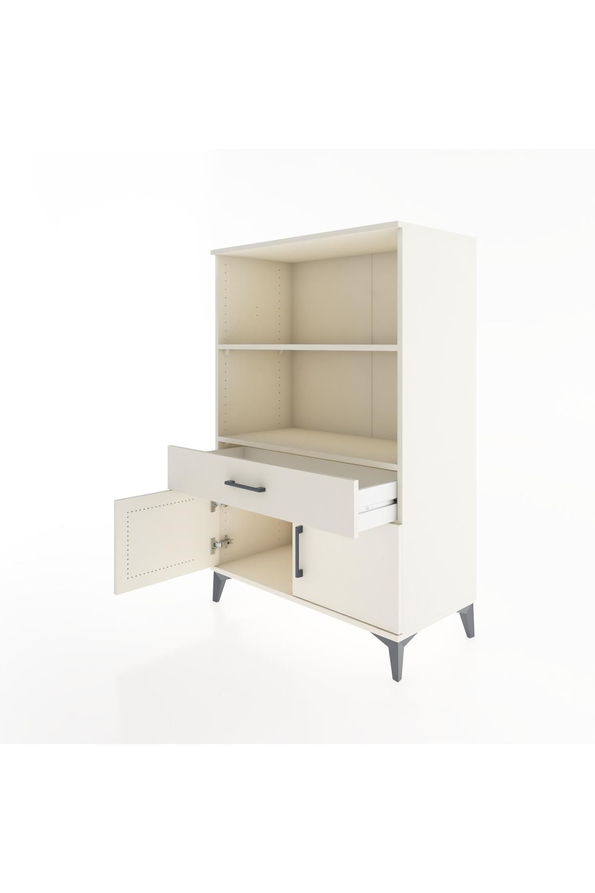 Hyperion Dolap 2 Raflı Tek Çekmeceli 2 Kapaklı 88x44x134 - S51M075V1B