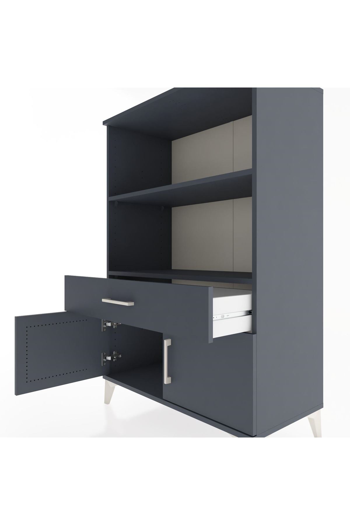 Hyperion Dolap 2 Raflı Tek Çekmeceli 2 Kapaklı 88x44x134 - S51M075V5B