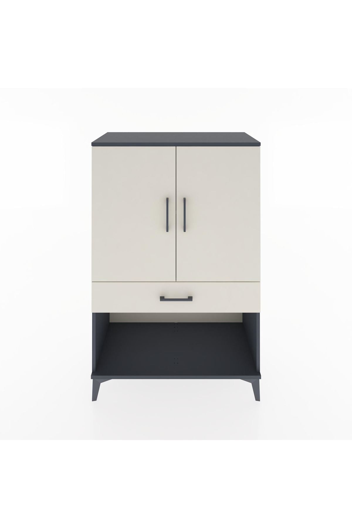 Hyperion Dolap 2 Raflı Tek Çekmeceli 2 Kapaklı 88x44x134 - S51M076V4B