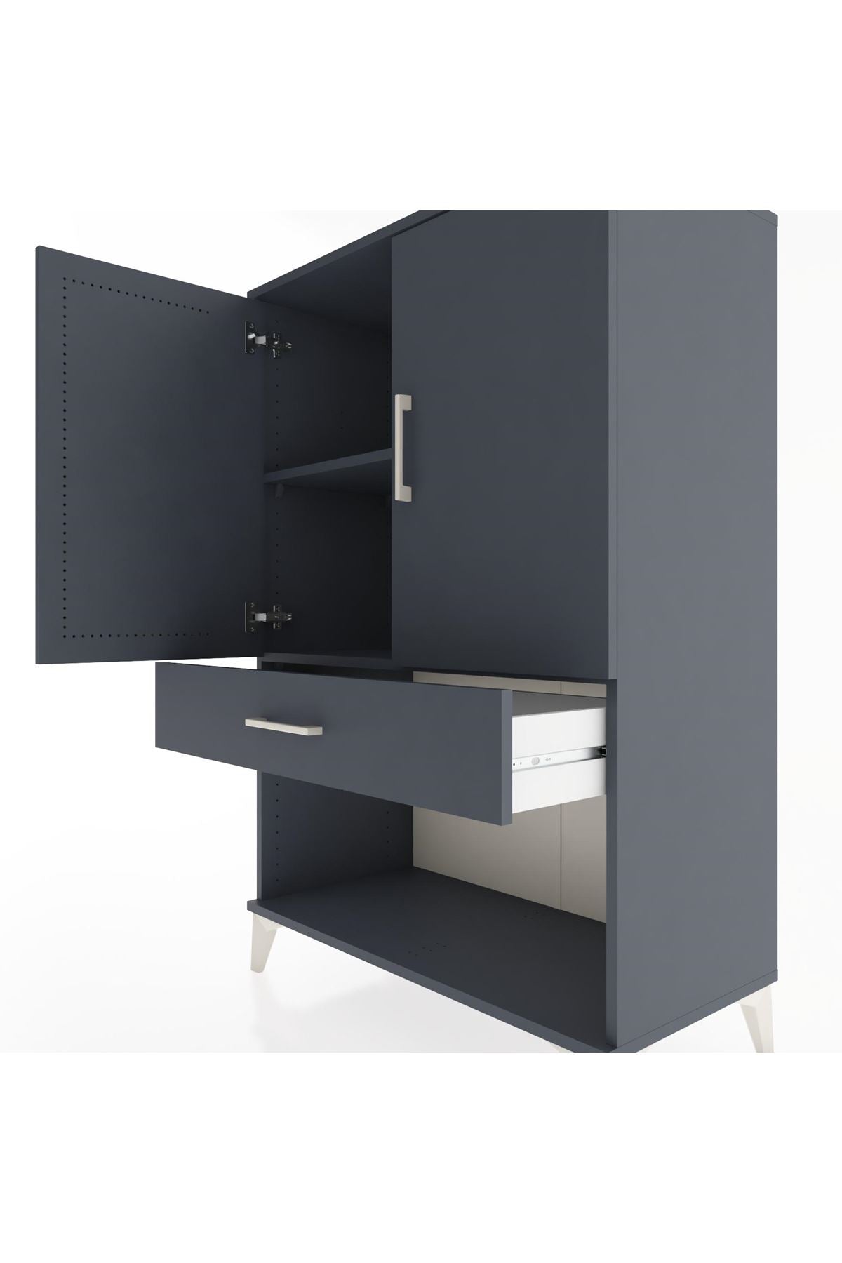 Hyperion Dolap 2 Raflı Tek Çekmeceli 2 Kapaklı 88x44x134 - S51M076V5B